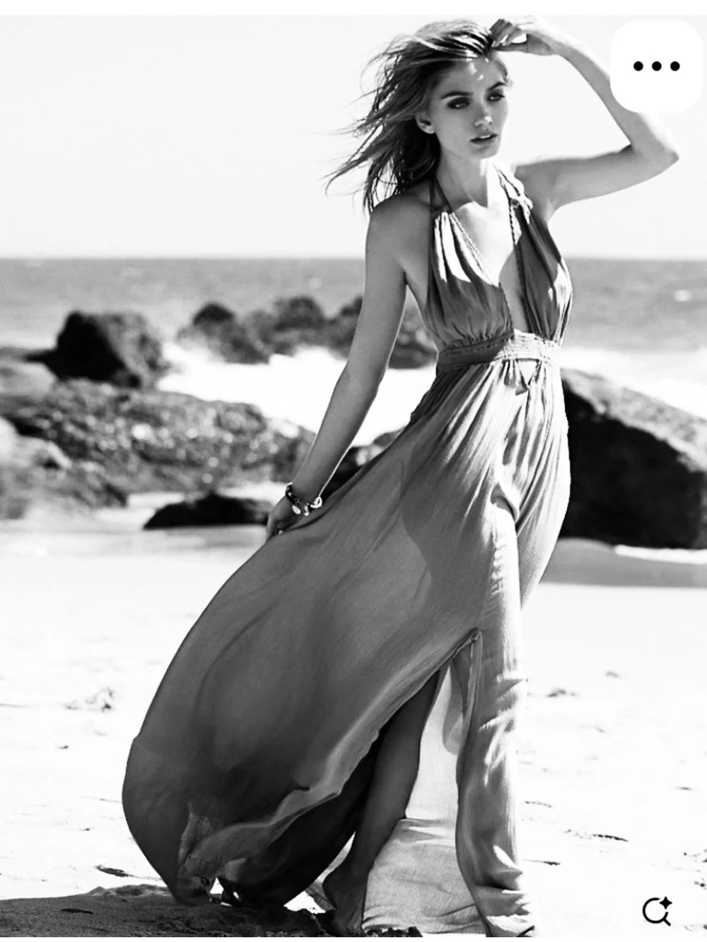 Free People Look into the Sun Halter Maxi Dress - Picture 6 of 14